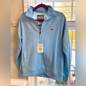 NWT Men's Aeropostale Track Jacket Baby Blue California Zip Up Size M